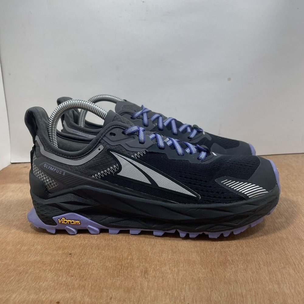 ALTRA Olympus 5 Women Size 8.5 Trail Running Shoe AL0A7R74020 Black Gray